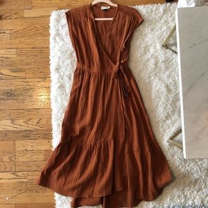 Burnt orange summer dress